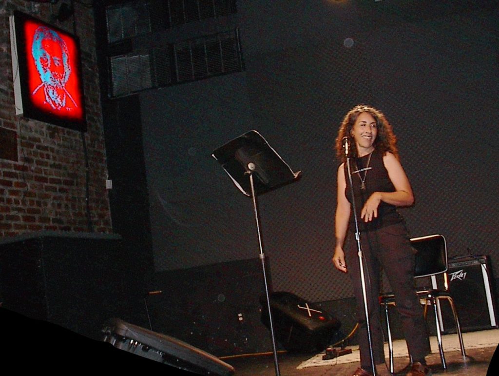 Judih Weinstein Haggai at the Bowery Poetry Club August 2003